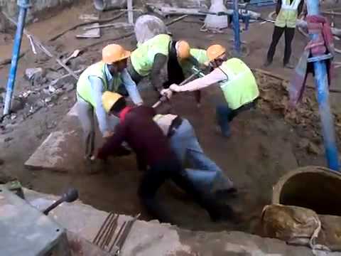 Pile foundation concreting, hole diameter: 400-1200