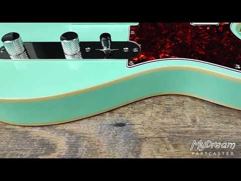 MyDream Partcaster Custom Built - Surf Green Charlie Christian Freeway image 12
