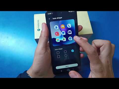 Motorola Edge 70 - How to change icon shape