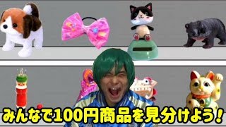 【目利き100円】4つの中から100円商品を見分けてください