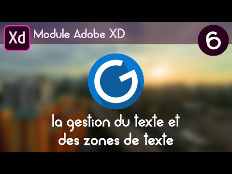Tuto Adobe XD 6 gérer du texte