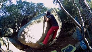 Video thumbnail of La trave de Ponent, 6b. Can Bruguera