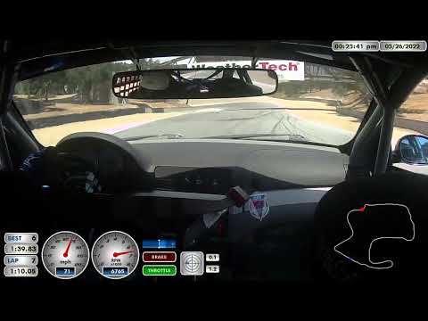 A few laps from session 3 at Hooked on Driving Laguna Seca, May 26 2022
