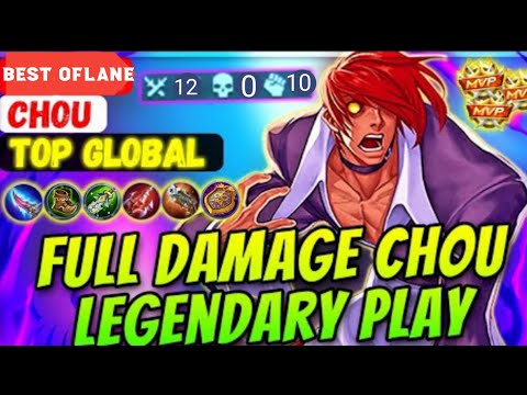 Full Damege Chou Legendary Play [Top Global Chou ] Don Chou Gaming Gameplay Best Build #mlbb
