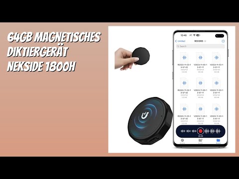 BEWERTUNG (2025): 64GB Magnetisches Diktiergerät NekSide 1800h. WESENTLICHE Einzelheiten