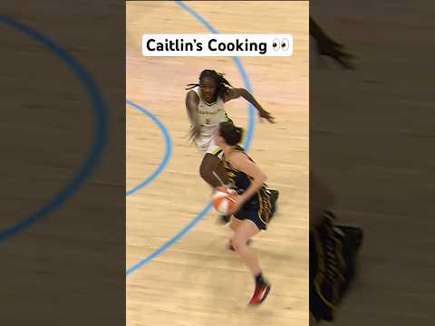 Caitlin Clark shows off her handle & hits the TOUGH Step-back 3! #Shorts