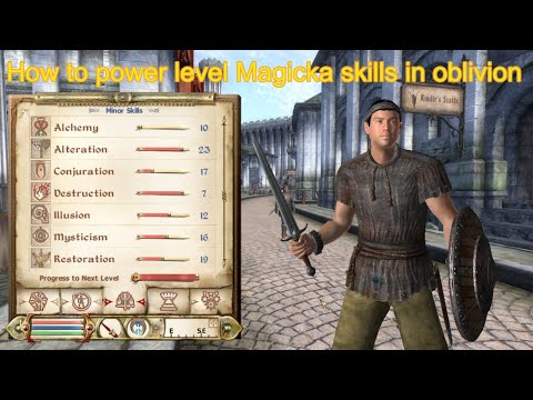 How to power level Magicka skills in oblivion