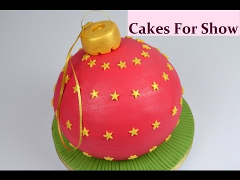 Making a Bauble Cake