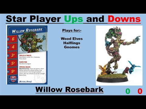 Blood Bowl Season 3 Star Player Ups and Downs: Willow Rosebark