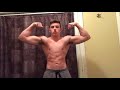 16 year old bodybuilder flexing cold!