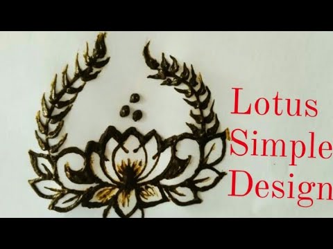 Lotus flower design shorty video|| henna Art by Habibah