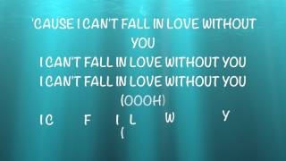 Zara Larsson - I can't fall in love without you (lyric)