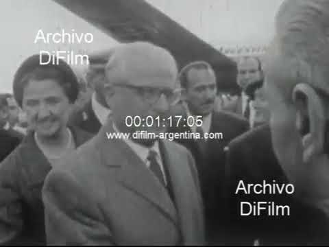 Italian President Giovanni Gronchi visits Argentina 1961 ARCHIVE FOOTAGE
