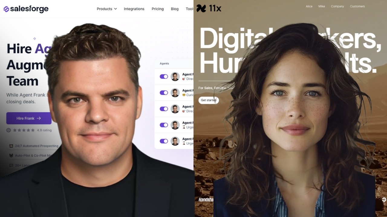 11x ai VS Agent Frank - AI Sales agent Features, pricing (2025)