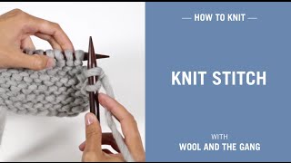 Knit stitch