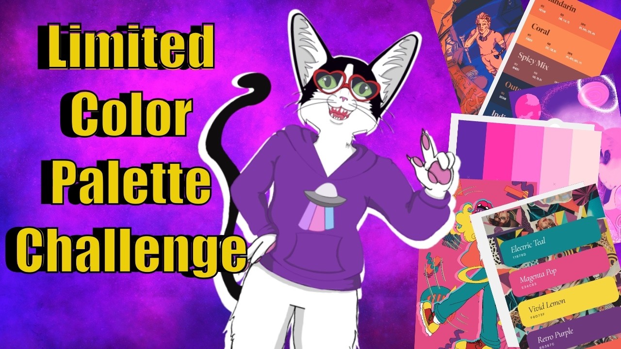 Limited Color Palette Challenge with OCs [Commentary & Speedpaint]