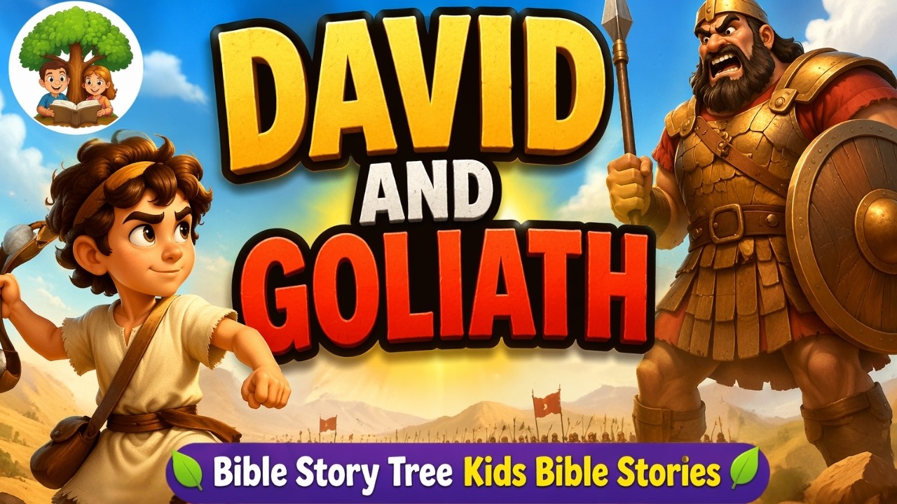 David and Goliath | Amazing Kids Bible Story Animation | Brave David Defeats Giant Goliath