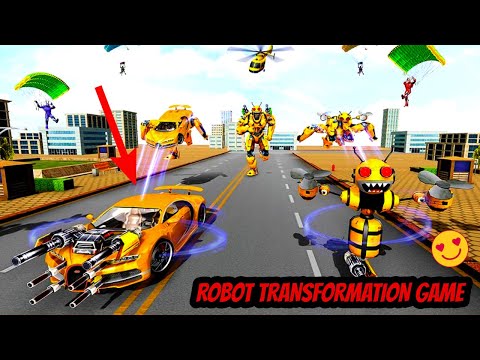 Bee Robot Car Transformation Game Robot Car Games Android Gameplay FHD