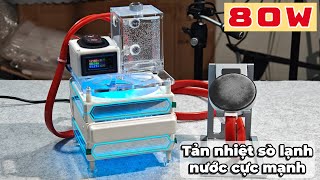 Đóng băng cả miếng Kim Loại L, công suất tận 80W - Tản nhiệt nước này quá kinh khủng