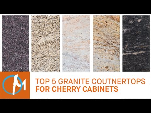 Top 5 granites countertops for cherry cabinets