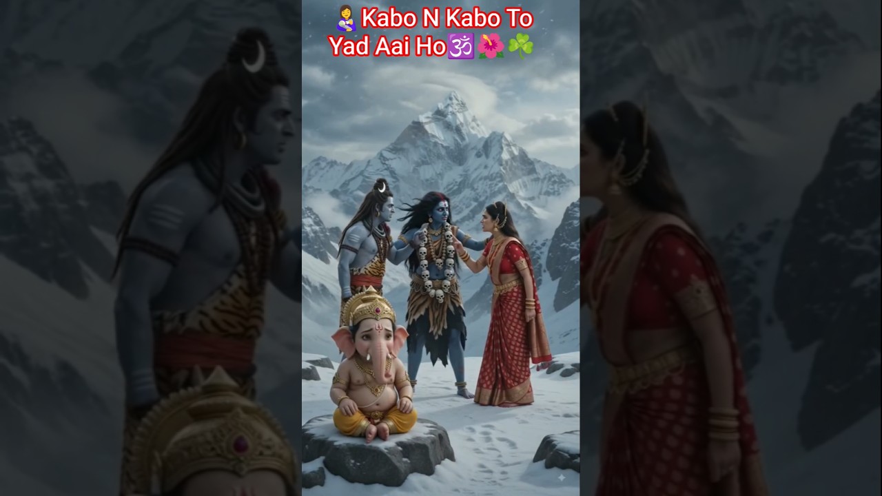 👩‍🍼Kabo N Kabo 🕉 To Yad Aai Ho 🕉👩‍🍼☘️🌺 #sorts #bhaktishorts #sortfeed #shiv #parvati