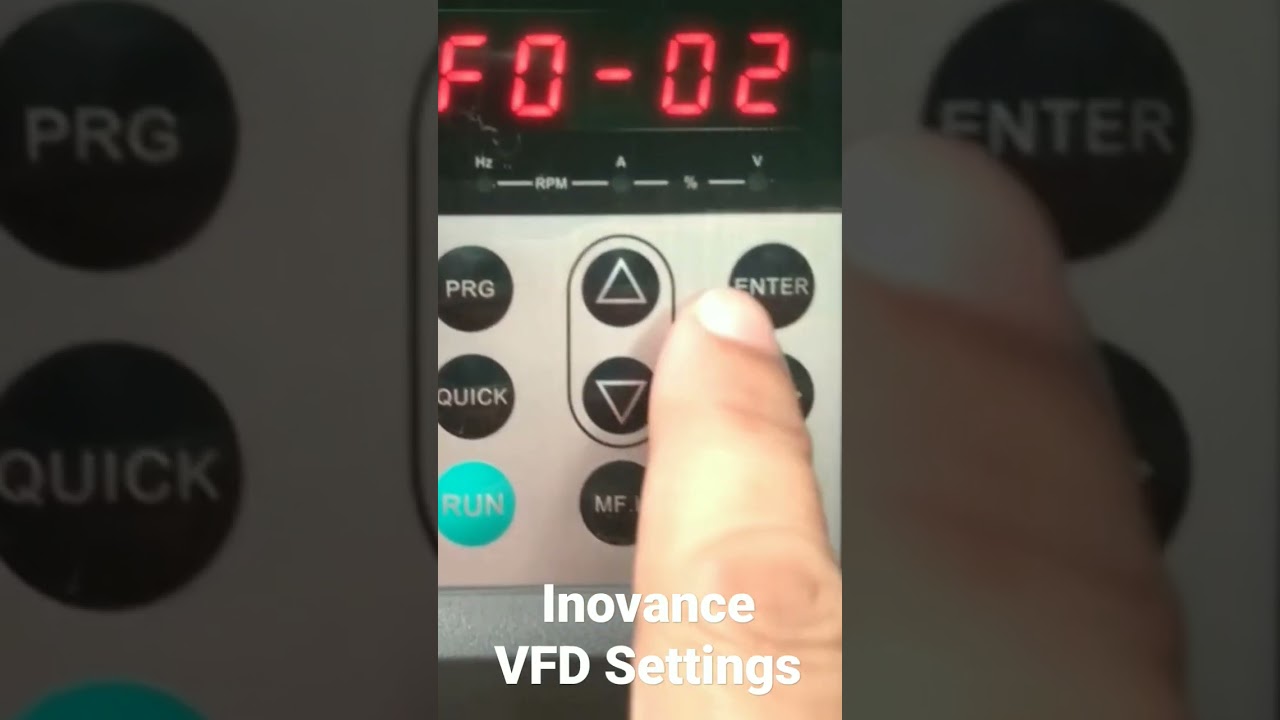 VFD Parameter Settings