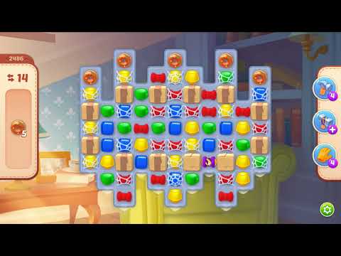 Homescapes level 2486 - 15 Moves - No Boosters #Bubunka