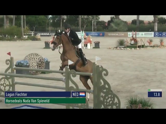 Mother of this frozen embryo is CSI 1.55m jumping mare Nada van Spieveld with rider Logan Fiechter.
