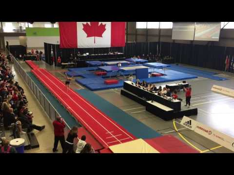 CAN Jon Schwaiger Finals 1st pass Tumbling 2017 Canada Cup