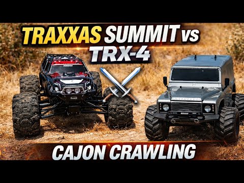 TRAXXAS Monster TRX-4 vs Summit Canyon Crawl Bash Flips Freestyle