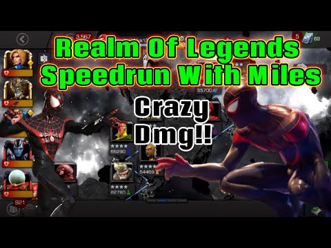 Realm Of Legends Speedrun With 6 Star Rank 3 Miles! | Pretty Fast | Marvel Contest Of Champions