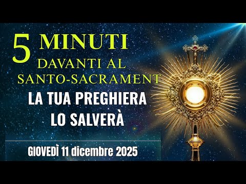 5 MINUTI CON GESÙ SACRAMENTATO  Preghiera per un Figlio Lontano  Non Arrenderti