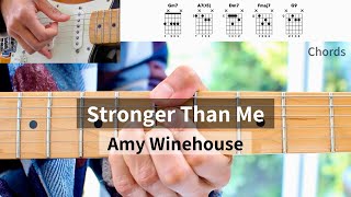 Stronger Than Me Guitar Tutorial - Amy Winehouse