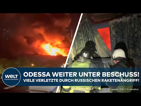 UKRAINE-KRIEG: Russland greift erneut Odessa an! Ballistische Rakete löst Großbrand aus!