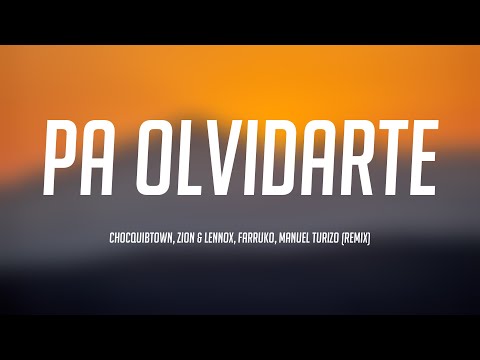 Pa Olvidarte - ChocQuibTown, Zion & Lennox, Farruko, Manuel Turizo (Remix) [Lyrics Video] 🎙