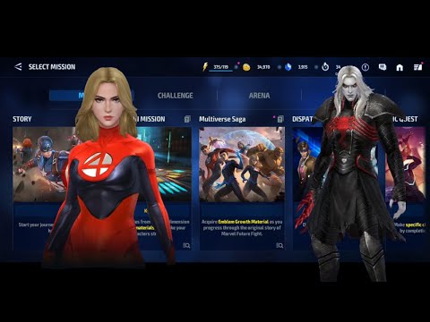 Invicible Woman (12% Pierce) VS Knull stage 9 // Marvel Future Fight