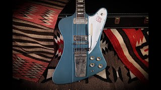 Video thumbnail for 2022 Gibson '63 Firebird V VOS "Antique Pelham Blue" by Rumble Seat Music Nashville