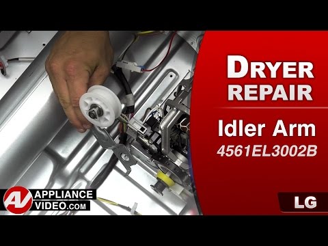 LG Dryer - Loud Noise During Operation - Idler Pulley Assembly Repair