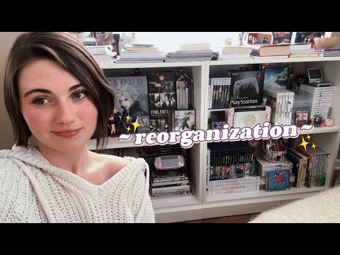 I reorganized my gaming collection ~ (cozy vlog) chatting, updates, & a new gameboy 