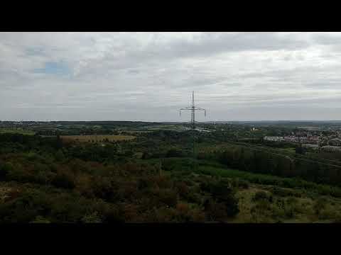 Rozhledna Doubravka Praha 14 - výhled z rozhledny 09/2019