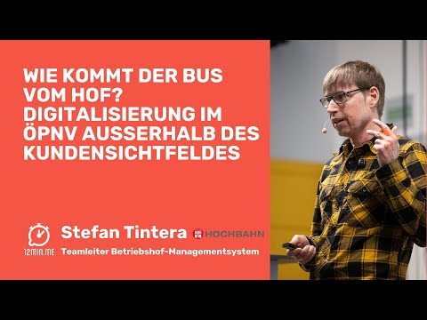 Wie kommt der Bus vom Hof? Stefan Tintera, Hamburger Hochbahn AG | 12MIN.ME⏰ DUS DISRUPT MOBILITY🧬🚎