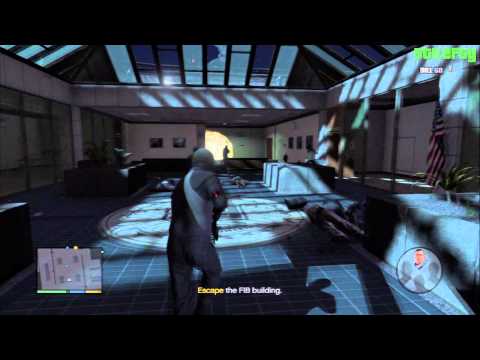 GTA 5 PS3 - Mission #69 - The Bureau Raid (Roof Entry) [100% - Gold Medal]