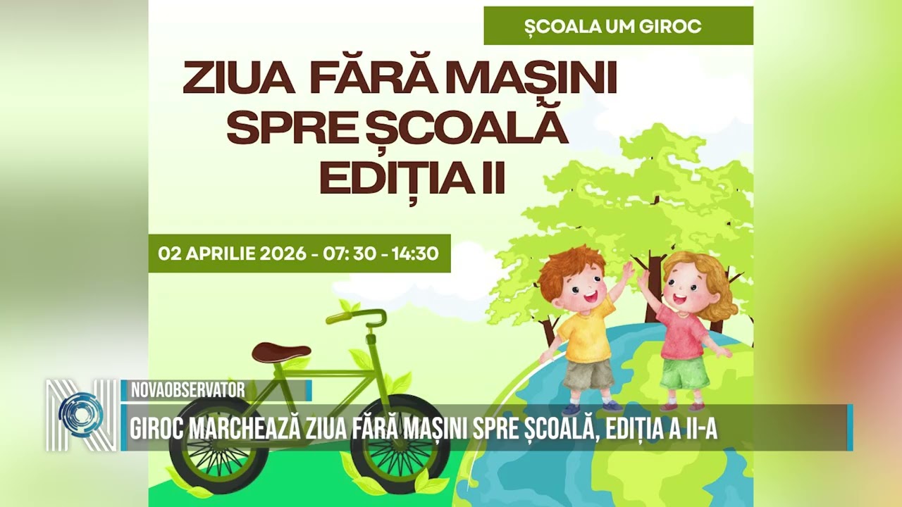 Giroc marchează Ziua fără mașini spre școală, ediția a II-a
