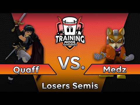 Training Mode Tournaments #14 Quaff (Marth) vs. Medz (Fox) - SSBM Losers Semis - Melee
