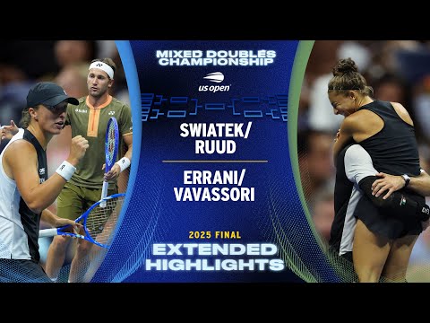 Swiatek/Ruud vs. Errani/Vavassori Extended Highlights | 2025 US Open Final
