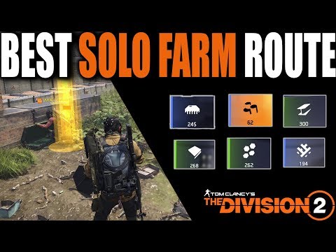 BEST SOLO FARM ROUTE IN THE DIVISION 2 FOR CRAFTING MATERIALS | FAST & EASY