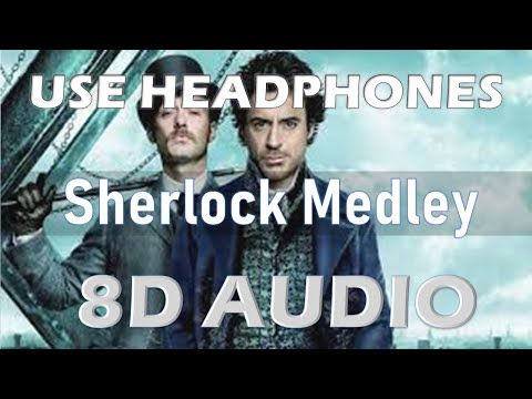 Sherlock Medley on Violin - Taryn Harbridge || BBC Sherlock - Theme Tune || 8D REMIX BY 8D melody ||
