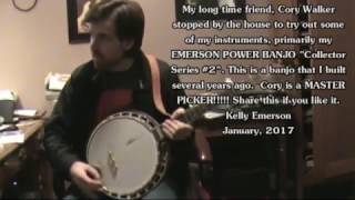 Cory Walker at Kelly Emerson's House Picking Banjo and Guitar