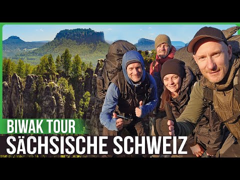 Biwak Wanderung Sächsische Schweiz 🟢 Stürmische Nacht im Elbsandsteingebirge