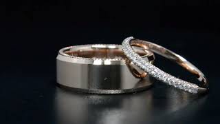 His & Hers Diamond Wedding Bands